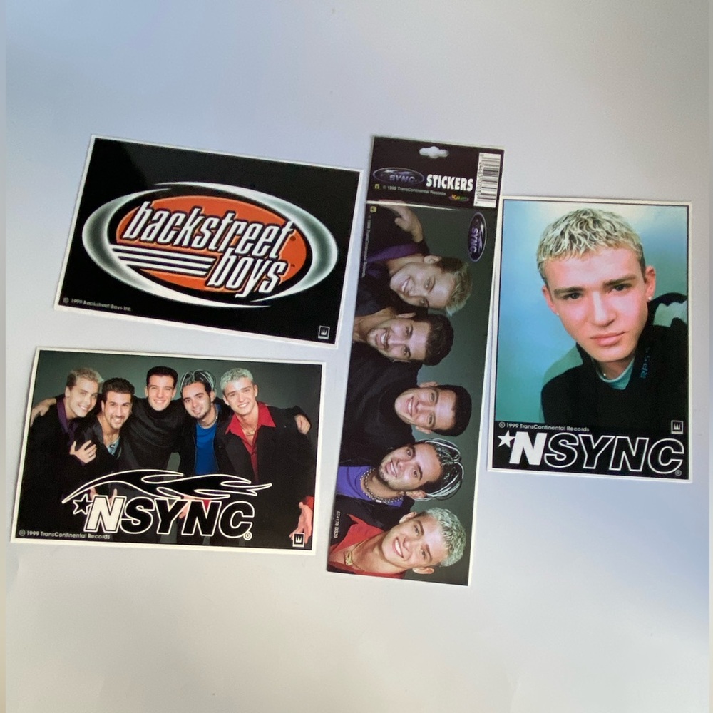 Four Backstreet Boys & NSYNC stickers